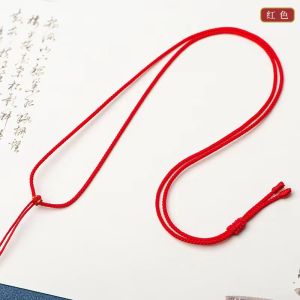 Handwoven Necklace Cord Pendant Rope Jadeite Pendant Cord Emerald Pendant Cord Red Rope Neck Hanging Cord Fashion Jewelry