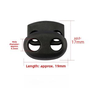 Plastic Drawstring Cord Locks Pig Nose Spring Locks Clock Hanging Rope Buckles Adjustable Elastic Waist Clothes Buttons