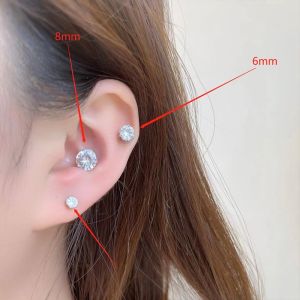 Magnetic Flashing Earring Clips for Women No Piercing Required Elegant Fashion Jewelry Ear Cuffs Sparkling Alloy Gemstone