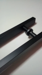 50/60/80/100/120/150cm door handle Black thick square tube handle Glass door handle Wooden door handle Gate Handles