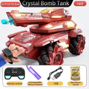 TOSR New Remote Control Tank Drift Gesture Induction Cars 2.4G Dual Control Mode Armored RC Car Water Bomb Tank Childrens Gift