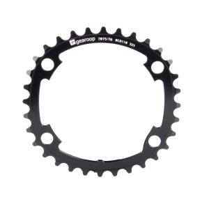 Lightweight 7075 Aluminum Oval Chainring Crankset