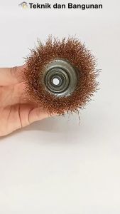 Sikat Mangkok Kepang Cup Brush 3\\\" x M10 4\\\" x M10 Kuning