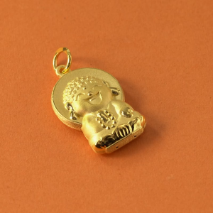 Chow Sang Sang 周生生 999.9 24K Pure Gold Cultural Blessings Buddha Pendant for Women & Men 91003P Price-by-Weight 6.36g Gold  [Necklace not Included]