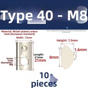 TIANZHUOJINSHU | Elastic Positioning Nuts for Profiles