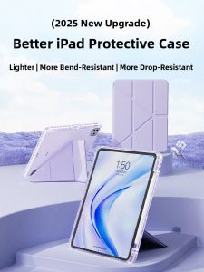 NUOPUCHI | New Transparent Anti-Bend Shockproof Stain-Resistant Tablet Case 11.2inch With Pen Slot Slim