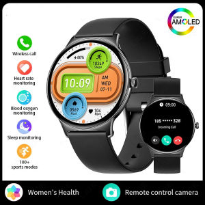 Smart Watch Ultra Thin 8.6mm 1.43 In Heart Rate Health Monitor Voice Assistant Men Women SmartWatch
