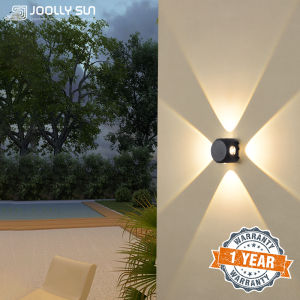 Joollysun Outdoor Wall Lamp Waterproof IP65 LED Wall Light Aluminum Wall Sconces for Courtyard Garden Porch Lampu Dinding Modern Home Decor Lighting Fixtures