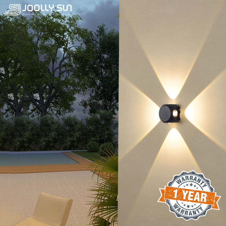 Joollysun Outdoor Wall Lamp Waterproof IP65 LED Wall Light Aluminum