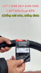 Lốp xe đạp thể thao CST CAPTAIN Dual EPS Defender 26x1.5(40-559) C1698 chống mài mòn chống đinh Made in China