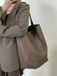 Chic Xi Niche Style Soft Leather Tote Womens Large-Capacity Bucket Bag 2023 New Arrival Fancy Shoulder Handbag