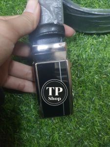 เข็มขัดหัวออโต้ หัวเหลี่ยมสวยงาม สายหนังpuปลายสายฟันยัก ใช้งานง่าย