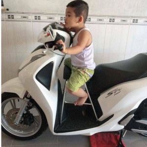 Ghế đi xe máy cho bé xe SH(125.150). SHI. PS. Ghế Đôn Không Gác Chân