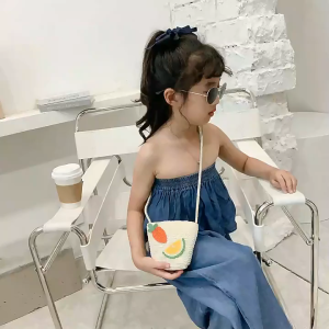 RK Tas Boneka / Tas Selempang Sling Bag Tas Jerami Anak Perempuan Slingbag Fashion korea