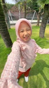 Hoofla Kids Setelan Set Pakaian Anak Perempuan Cewe Usia 3 - 12 Tahun Stelan Baju Blouse Blus & Celana Panjang Anak Cewek Wanita Hooflakids Aisa One Set