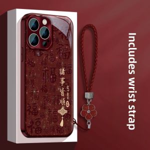 Sup&LV | Red Protective Phone Case for iPhone 16 15 Plus 14 13 12 and Mini