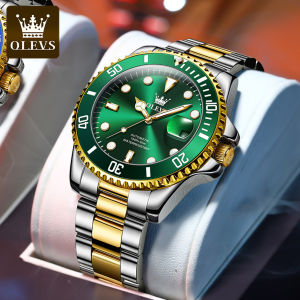 OLEVS 6650 Nam Cổ Điển Đồng Hồ Cơ Tự Động Zircon Quy Mô Dạ Quang Thép Không Gỉ Chống Thấm Nước Chống Sốc Đồng Hồ Đeo Tay Cao Cấp