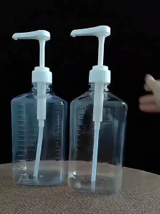 1600ml Coffee Syrup & Bee Drip Bottle - Hand Pressed Sugar Dispenser with Scale Pump Nozzle Head SL001