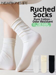 NEARKINS | Breathable Cotton Seamless Anti-Odor Crew Socks