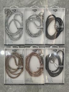 Luxury Full Diamond Crossbody Phone Strap Solid Diamond Rhinestone Diamond Grid Womens High-End Mobile Phone Lanyard Shoulder Bag Strap