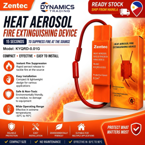 Zentec Heat Aerosol Fire Extinguishing Device Compact Model KYQRD-0.016 15 Seconds Instant Suppression Easy Installation Rapid Fire Suppression Safe Non-Toxic Wide Operating Range 50°C to 90°C