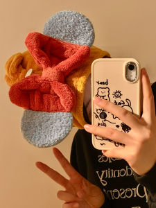 Cute Butterfly Knot Princess Dry Hair Cap Womens Super Absorbent Quick Dry Shampoo Towel Hair Thickened Bath Cap