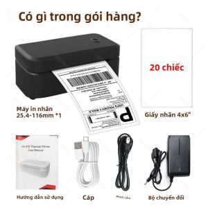 Máy In Nhãn Nhiệt Để Bàn Marklife X4 Mini 4x6 Kết Nối Bluetooth Nhận Dạng Nhãn Tự Động Để In Thư & Gói Hàng