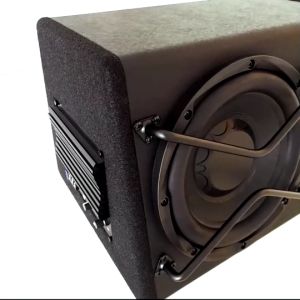 Kimphat ตู้ลำโพงซับวูฟเฟอร์ 10 นิ้ว พร้อมแอมป์ขยายในตัว รุ่น AT-1050BX กำลังขับ 600 วัตต์  เบสหนักแน่นๆ ติดตั้งง่าย Bass Box  SUBBOX  จำนวน1ใบ