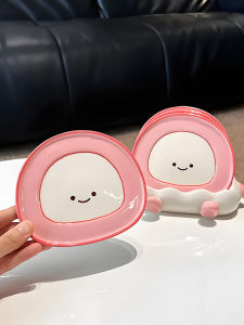 High-End Ceramic Sauce Dish Home Use Bone Spitting Plate Fruit Tray Dipping Sauce Dish Luxury Polished Surface 10 Inch