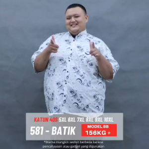 Baju Batik Pria Jumbo Big Size 5XL 6XL 7XL Kemeja Batik Oversize 8XL 9XL 10XL