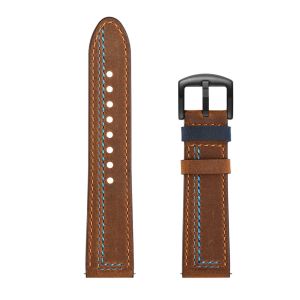 20 22mm Leather Strap For Amazfit T-Rex 3 Pro/Balance/Active Square Bracelet For Amazfit GTR GTS 4 3 2 2e 47mm Belt Accessories