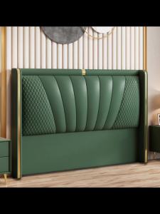 Bed headboard shelf bed head board headboard for bed PU leather material headboard light luxury 床头板