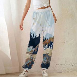 Fashion High Waist Printed Sweatpants Fashion High Waist Print Sweatpants Women