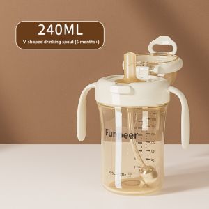 Funpeer | Toddler Drinking Bottle 1 Year and Up Dual Purpose Sucking Cup