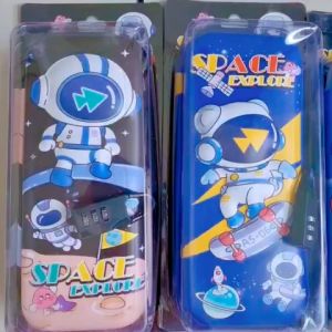 3D EVA Pencil Case Password Pencil Box Large Capacity Student Stationery Gift For Kids Kotak Pensil 密码文具盒