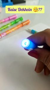 Pulpen Ajaib Senter Contek Magic Pen UV Tidak Terlihat dan Lampu Invisible