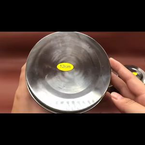 Stainless Steel Dental Tempat Tampon Cotton Roll Pellet Wadah Kapas Steril-5.3/8/10cm