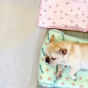 【READY STOCK】Pet Cooling Ice Mat Kennel Dog Bed Dogs Cat Blanket Pet Cooling Pad Pet Sleeping Mat Summer Cat Cushion