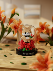 CHAOLECHUANG | Rose Sunflower Building Blocks for Girls Valentines Day Gift