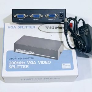Bộ chia VGA 1 ra 2 (2 Port VGA Splitter) / 1 VGA Input ra 2 VGA Output (VGA-2002)