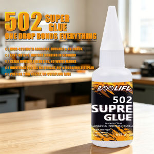 Loolifl Super Glue High Strength Instant Adhesive Fast Drying Clear Glue for Wood Metal Plastic Ceramic Rubber Shoes DIY Crafts