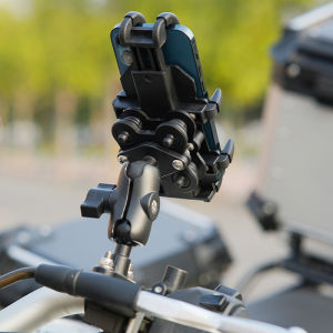 AUTO MECHANIST Fashional Portable Motorcycle Phone Holder Shockproof Cycling Phone Holder 360° Adjustable for 4-6.7inch Cellphones