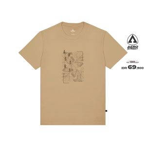 Aerostreet T Shirt Folium Mocca - Kaos T-Shirt Tshirt ABCAA