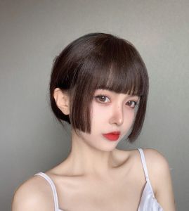 หน้าม้าตรงมีจอน ตรง ปิดหน้าให้ดูเล็กลง ทรงสวย MA044