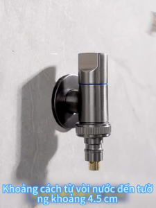 Vòi Giặt Mini Bằng Thép Không Gỉ Van Chặn Nước Tự Động Chuyên Dụng Snap-On Joint Hỗ Trợ Máy Giặt Siêu Ngắn Vòi Trống Tự Động 46 Chất Lượng Cao