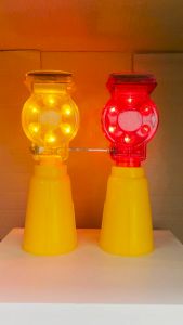 ไฟติดกรวย LED SOLAR อุปกรณ์สวมแปดเหลี่ยม เป็นไฟกระพริบ สามารถสังเกตได้ง่าย ลดอุบัติเหตุ ราคาประหยัด สินค้าพร้อมส่ง