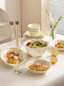 Cream Style Luxury Bowls and Plates for New Home