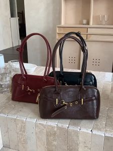 Retro Fashion Womens Bag Korean Version Square Bag High-end Crossbody Bag