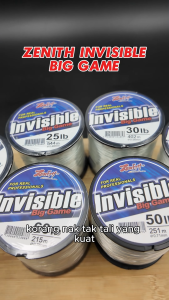 ZENITH INVISIBLE BIG GAME FISHING LINE Tali Tangsi Pancing Mono Fishing Line