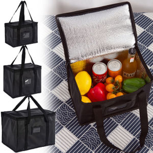 70L Insulated Thermal Cooler Bag Insulation To Keep Cold Large Capacity Portable Lunch Bag Zip Picnic Camping Tin Foil Food Bag